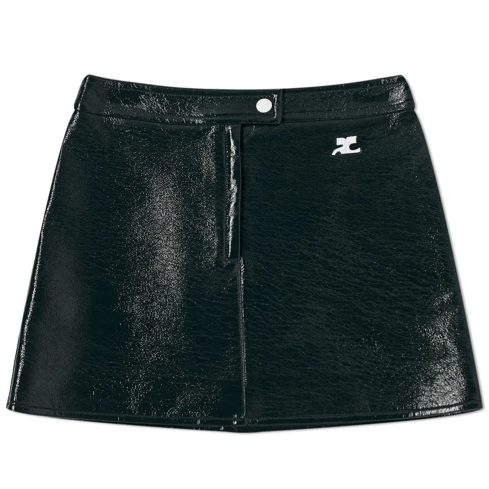 Courrèges Reedition Vinyl Mini Skirt