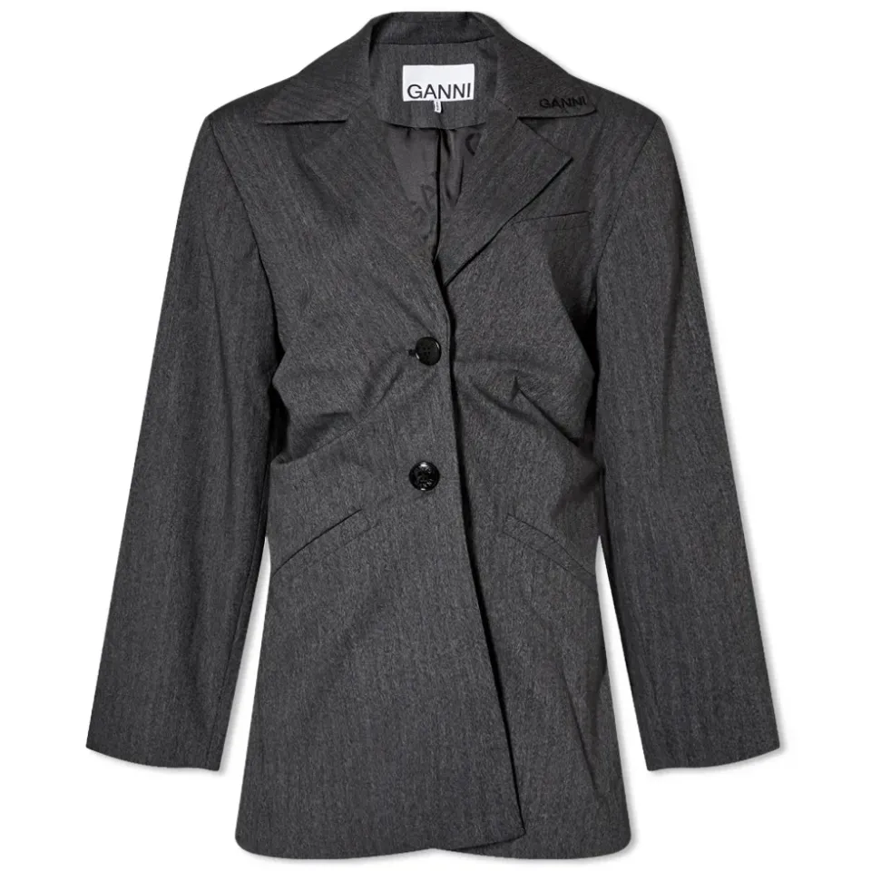 Drapey Suiting Draped Blazer