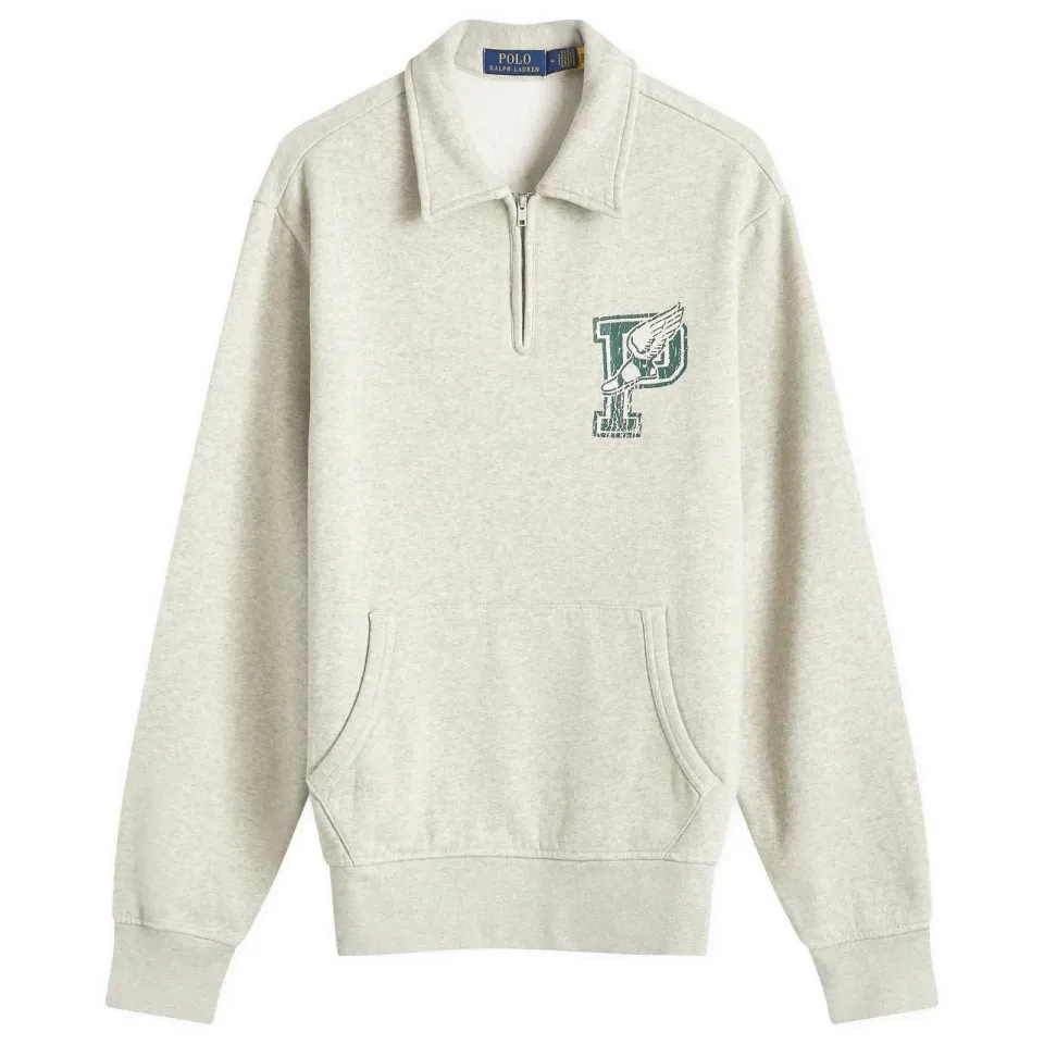 College Logo Half Zip Sweatshirt