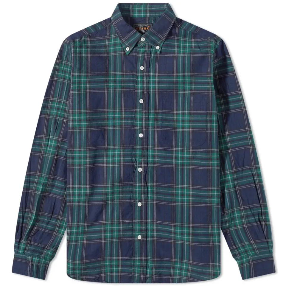 Button Down Inian Madras Shirt
