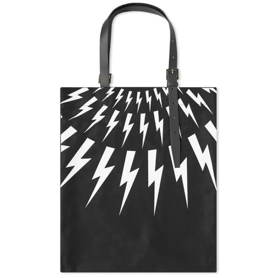 Fair Isle Lightning Bolt Tote