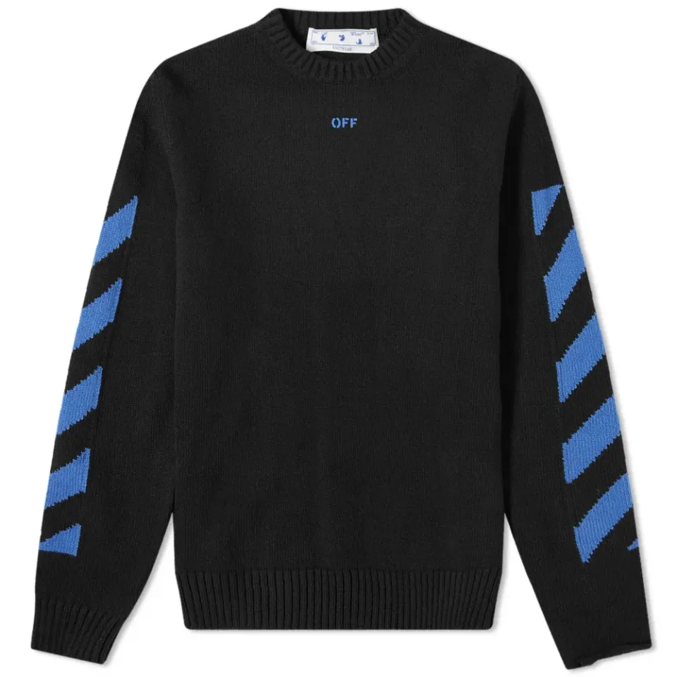 Diag Knit Crewneck