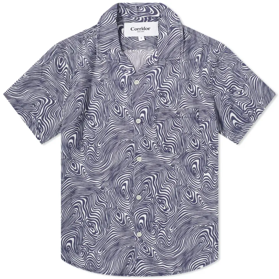 Contour Print Vacation Shirt