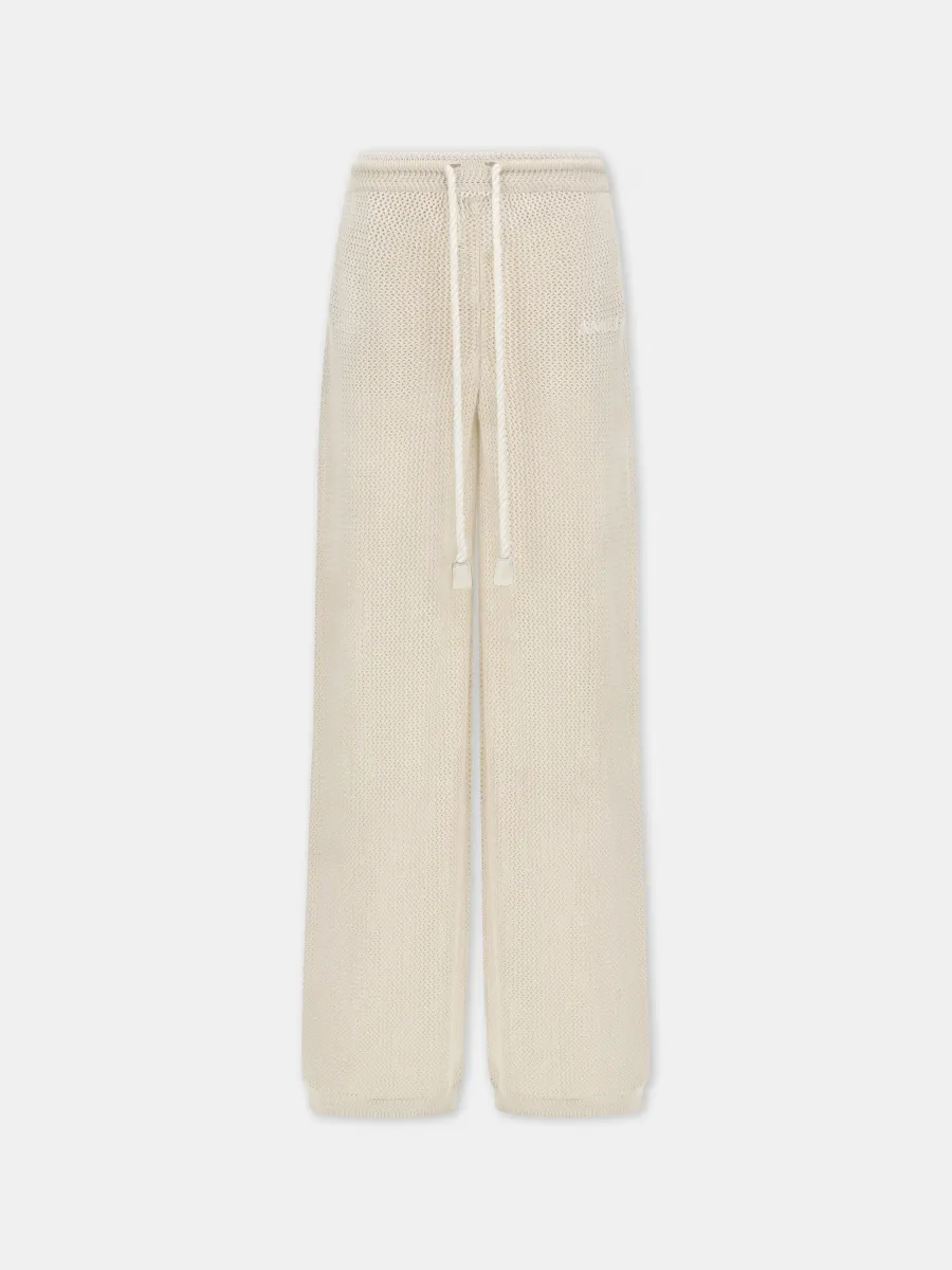 WOMEN - WOMEN'S AMIRI CROCHET MESH PANT - -Alabaster