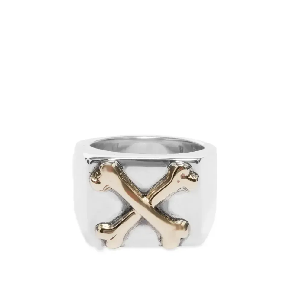 Cross Bones Signet Ring