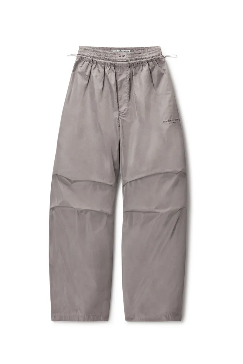 BOXER WAIST MID-RISE TRACK PANT