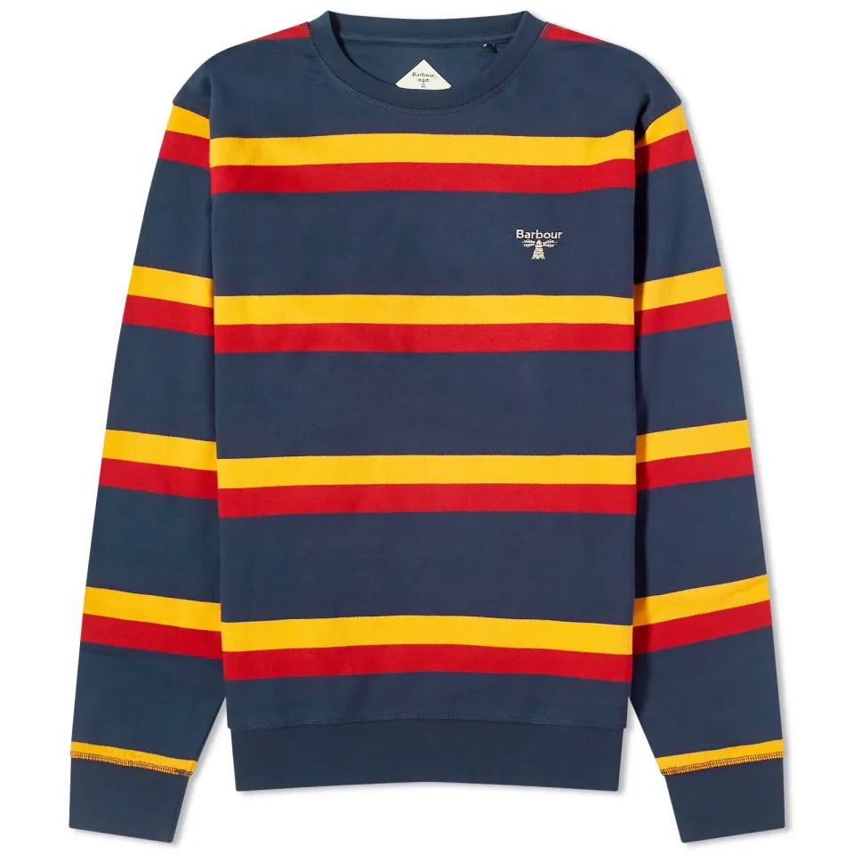 B.Beacon Lorton Stripe Crew Sweat
