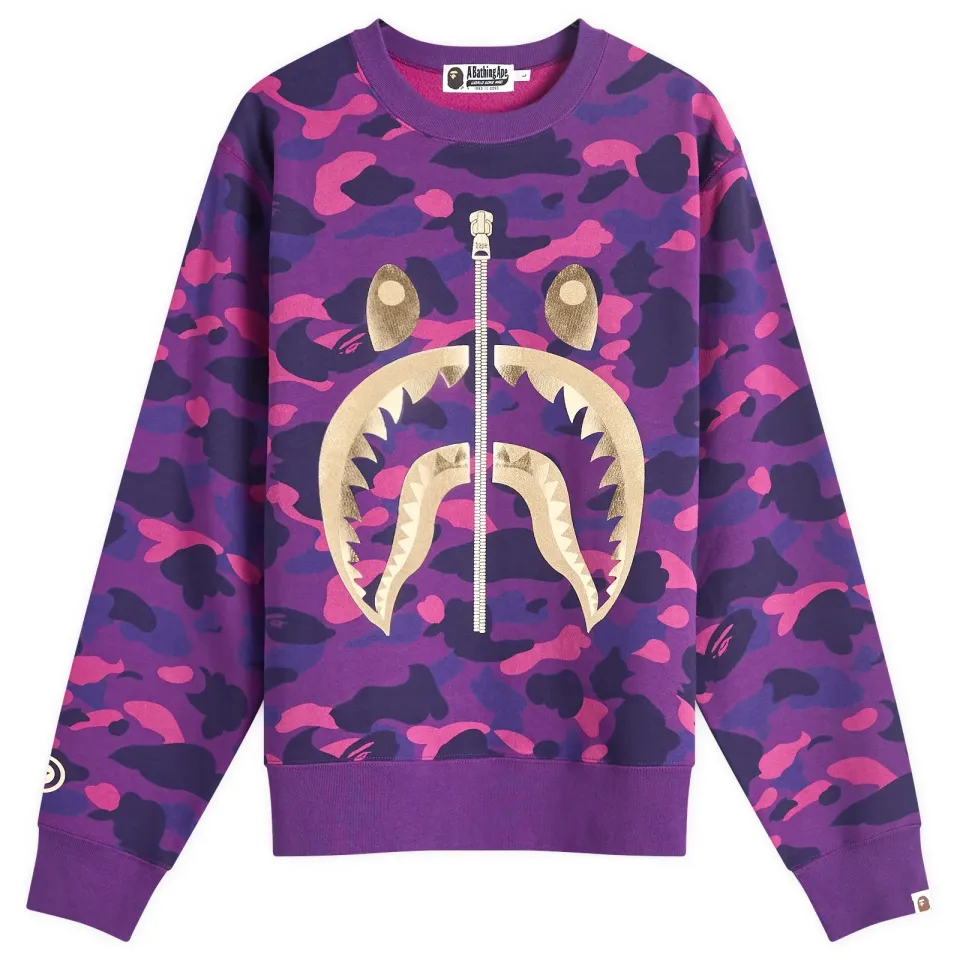 Colour Camo Shark Crew Sweat