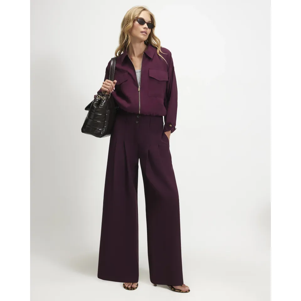 High Waisted Wide Leg Trousers