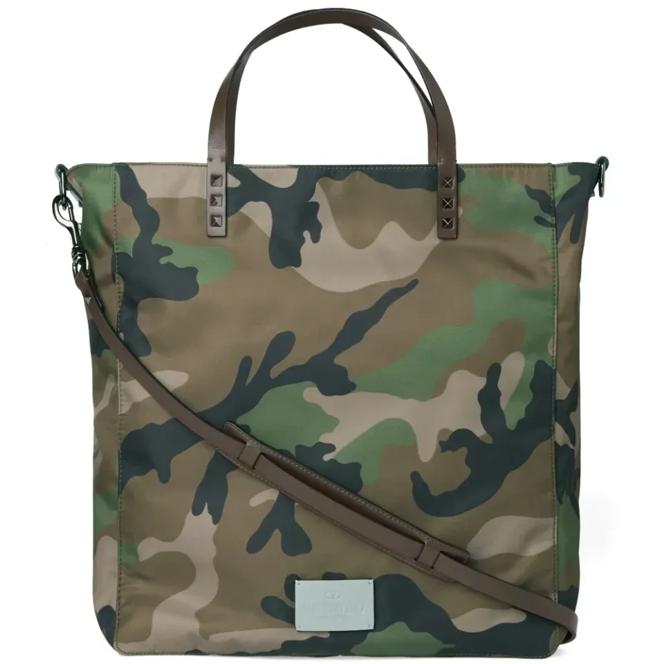Nylon Camo Tote Bag
