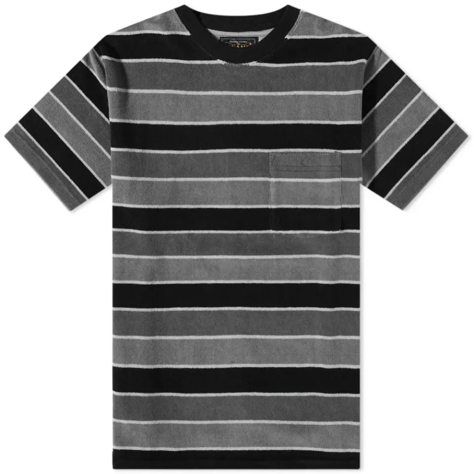 Stripe Pile Pocket T-Shirt