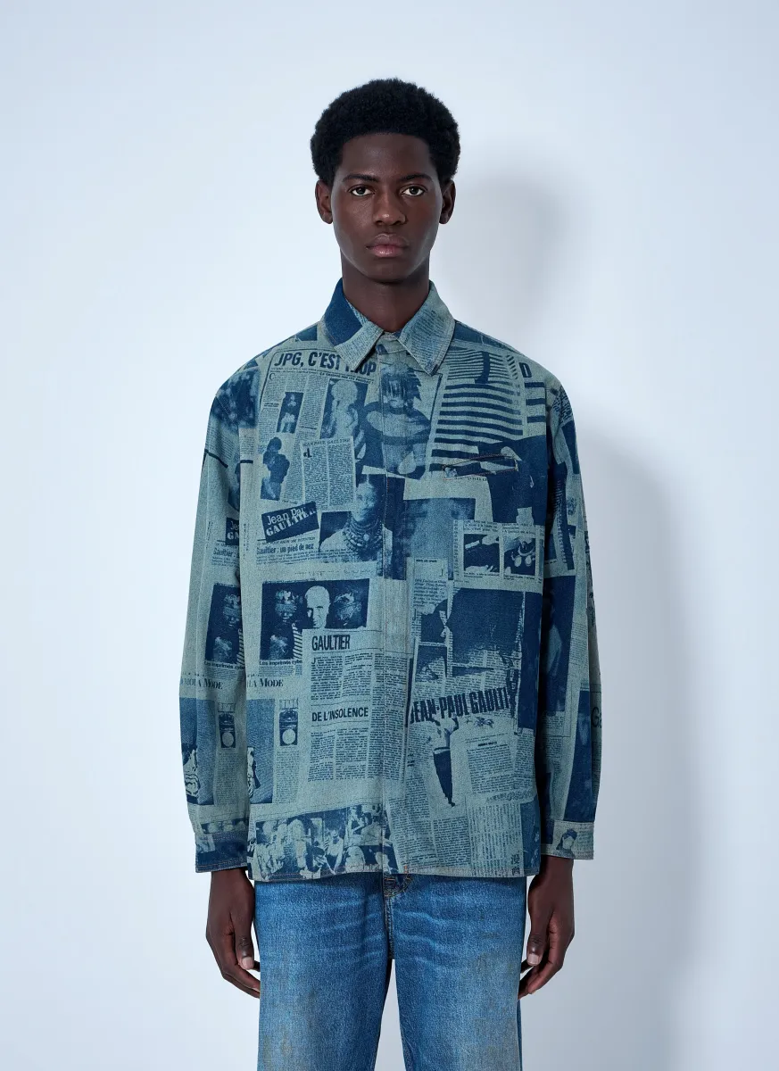 Printed Cotton Poplin Shirt