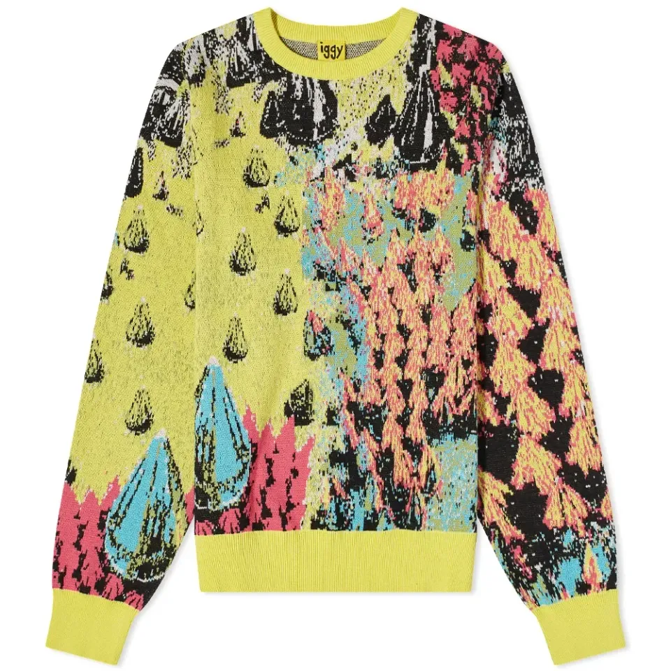 Spiked Jaquard Crew Knit