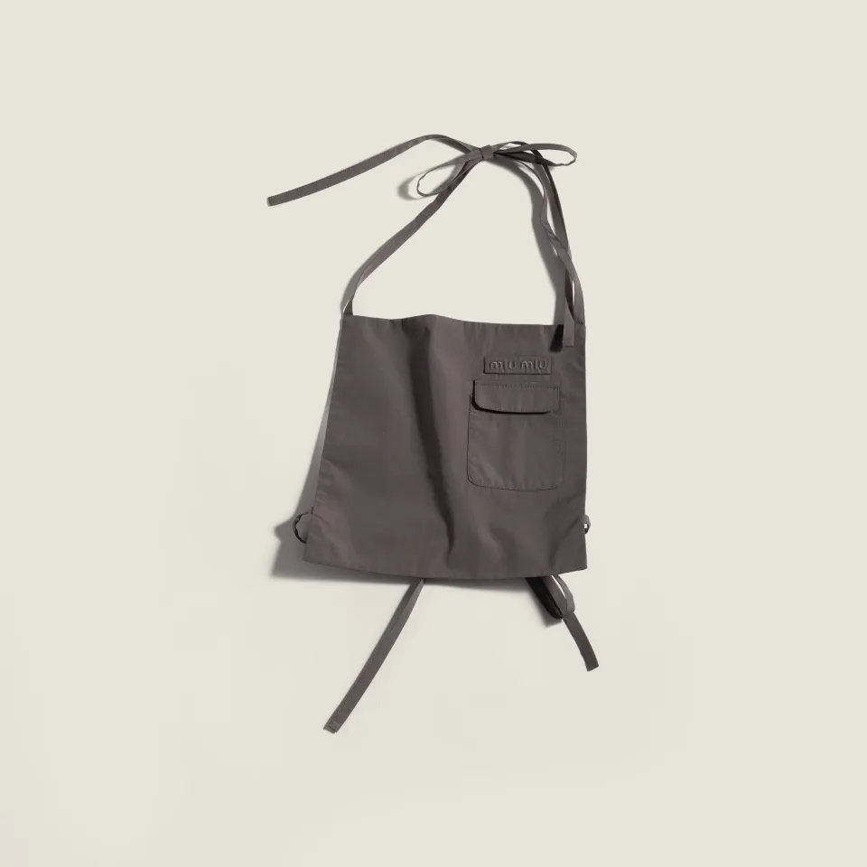 Poplin apron top