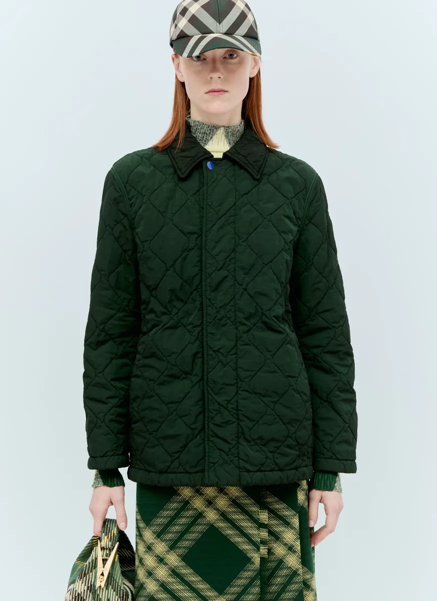 Short Quilted Car Coat