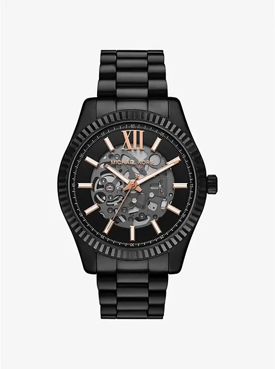 Oversized Lexington Black-Tone Watch