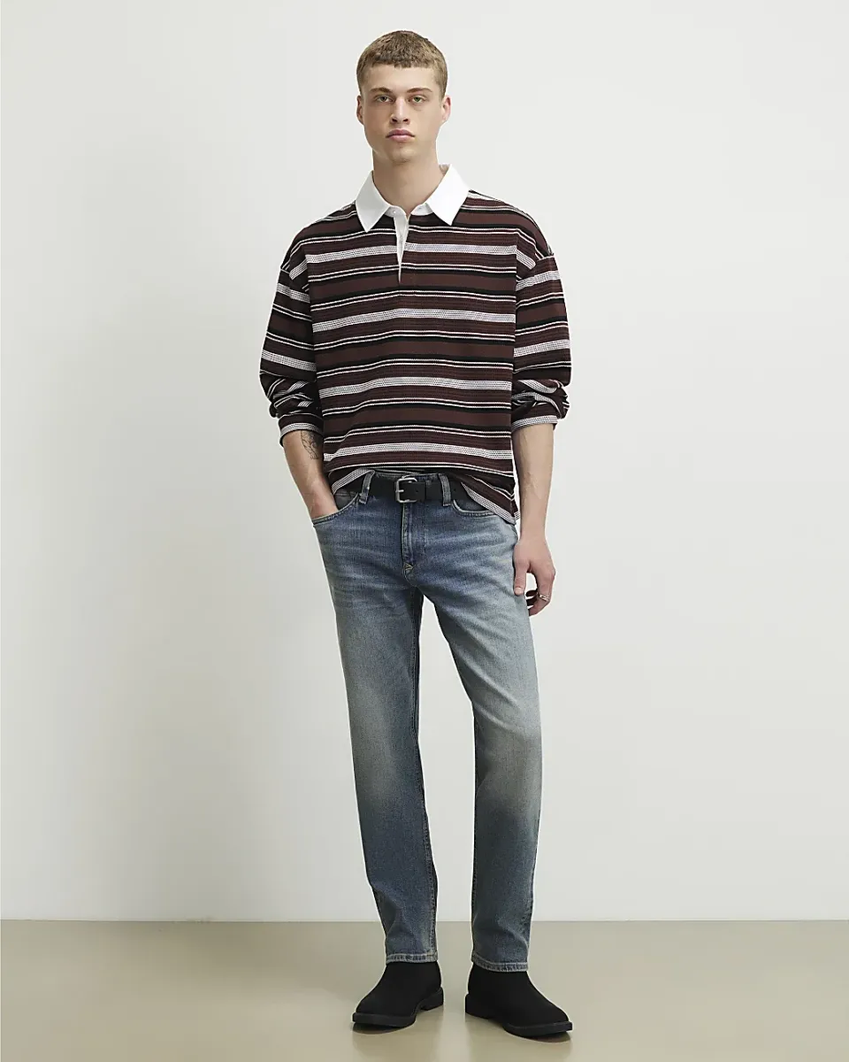 Slim Fit Washed Jeans