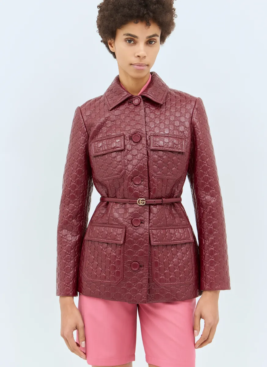 Interlocking G Leather Jacket