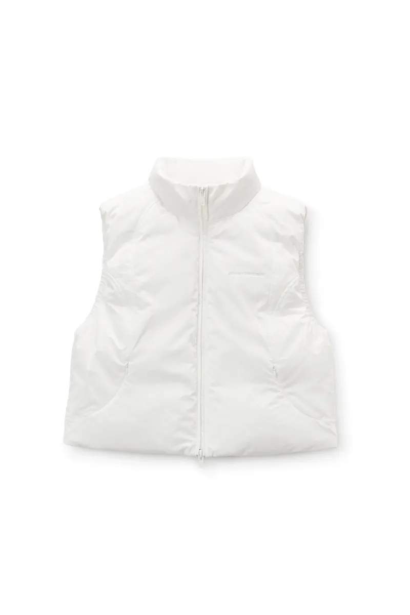 White Essential Puffer Vest