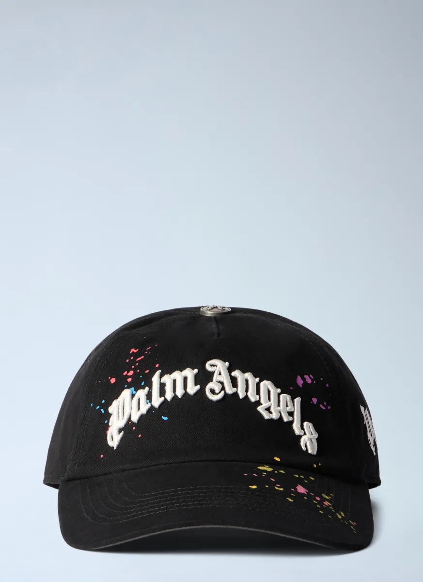 Curved Logo Painted Cap