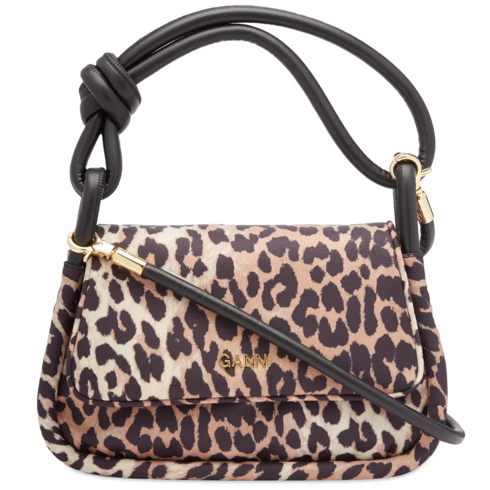 Knot Flap Over Print Leopard