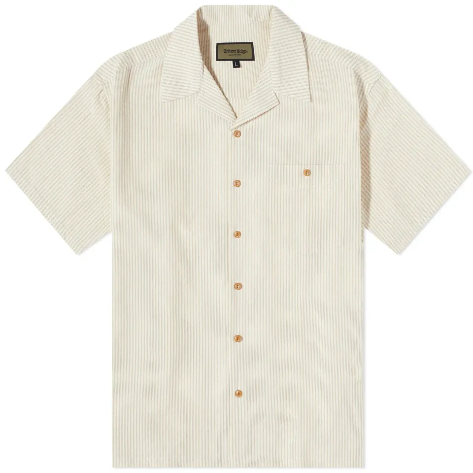 Stripe Short Sleeve Vacation Shirt