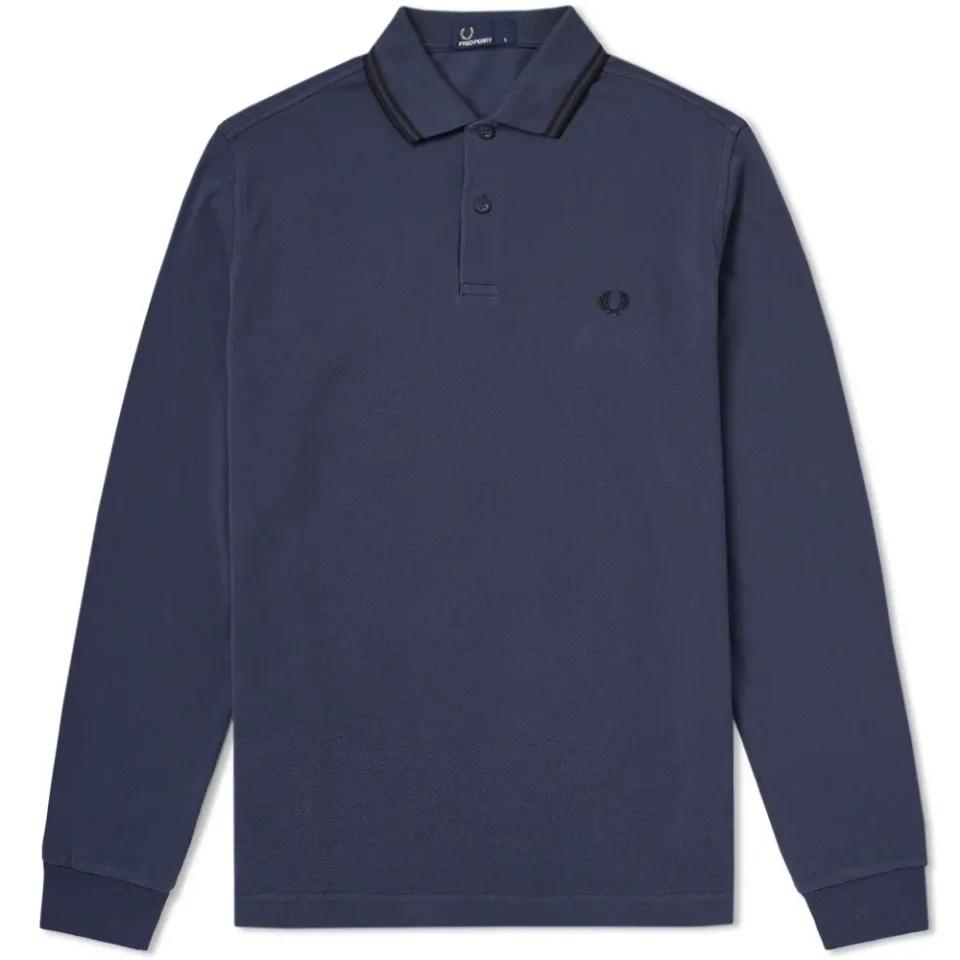 Fred Perry Long Sleeve Twin Tipped Polo