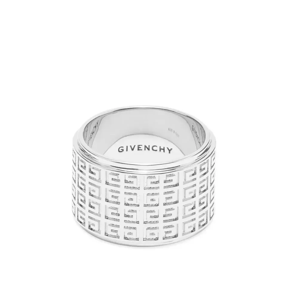4G Logo Engraved Ring
