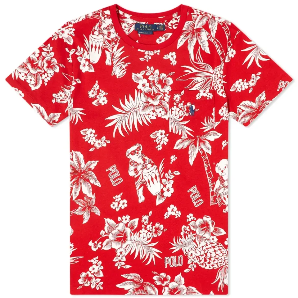 Bearwaiian Print Tee