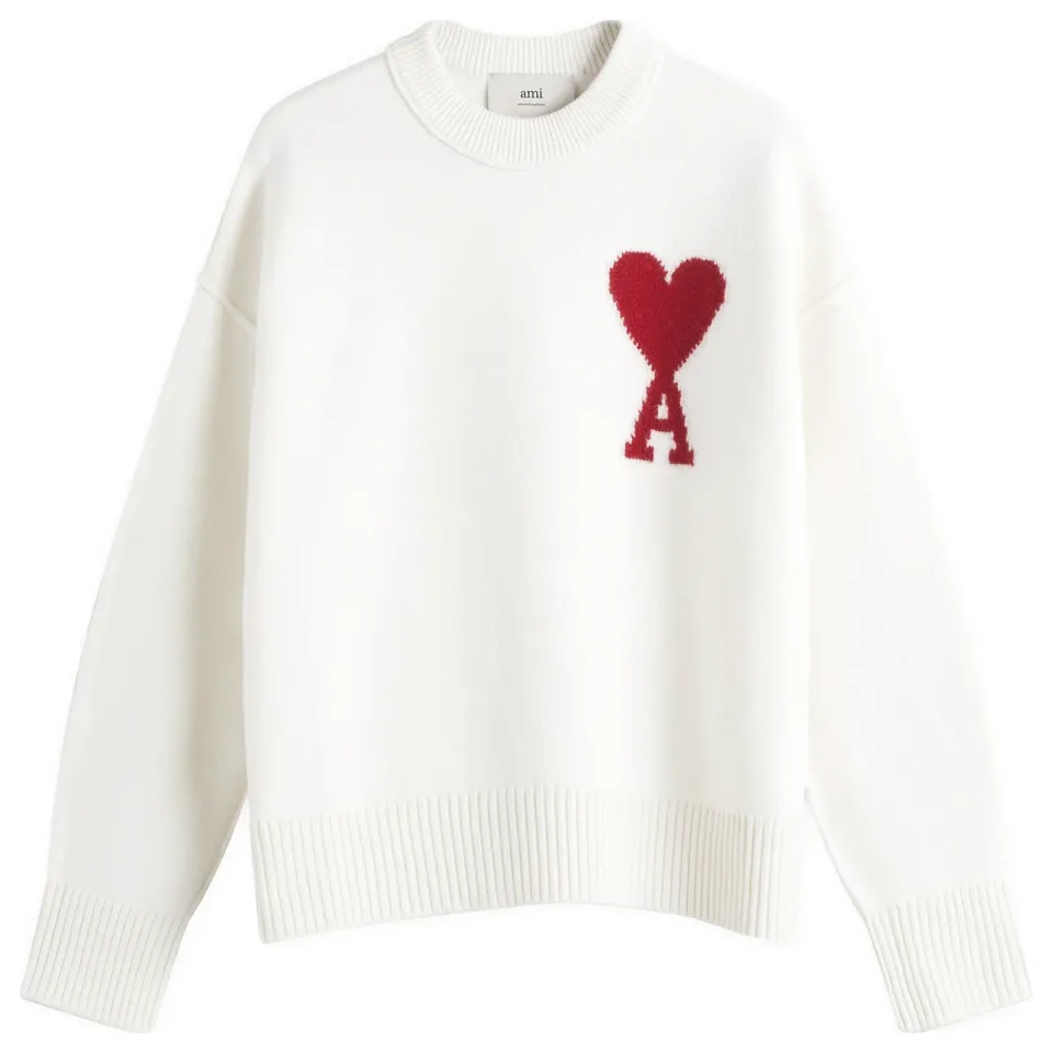 AMI ADC Large Crew Knit Sweater