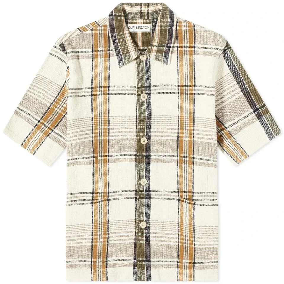 Short Sleeve Elder Checked Shirt
