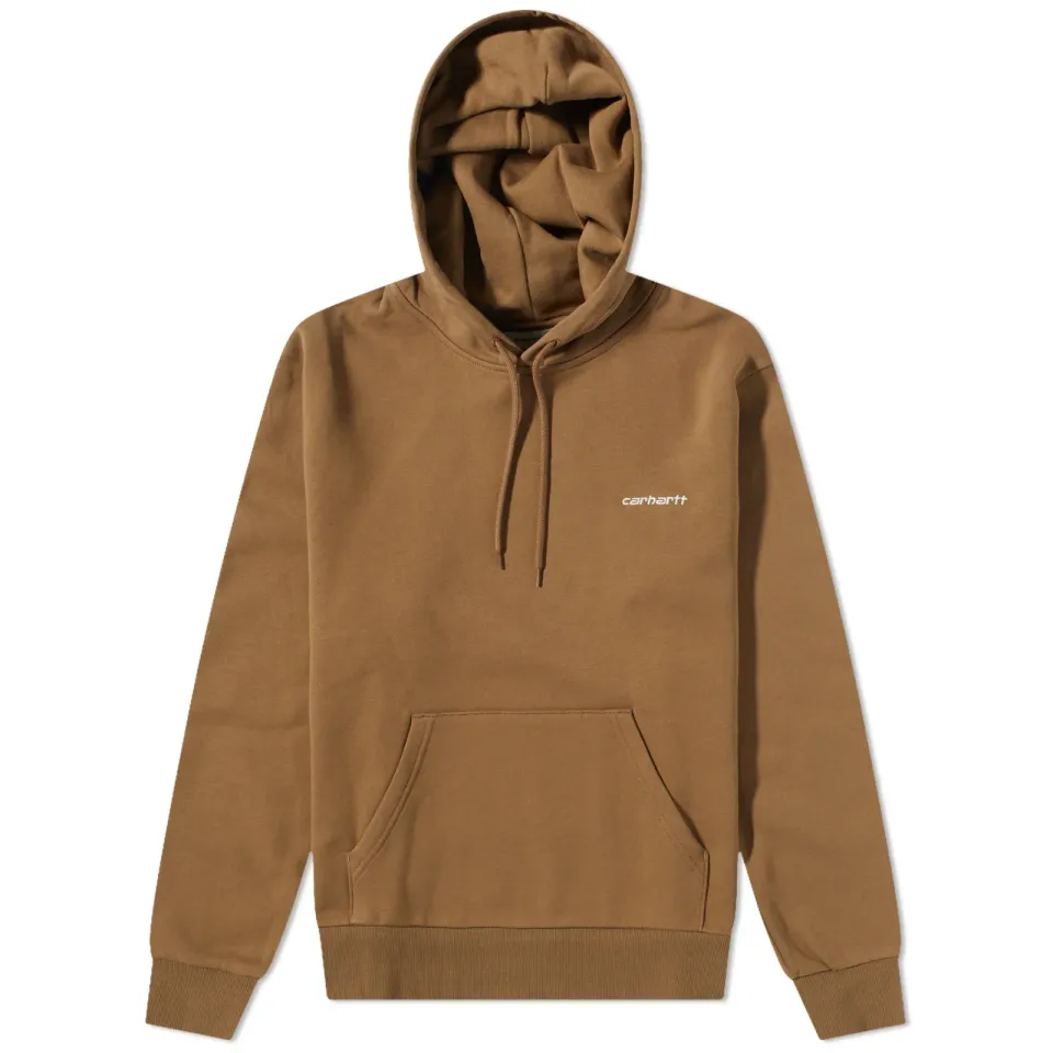Hooded Script Embroidery Sweat