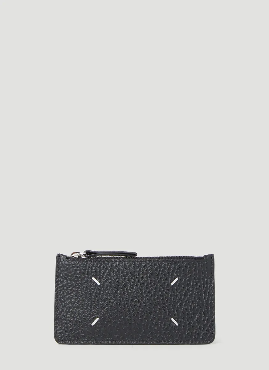 Four Stitch Zip-Top Cardholder