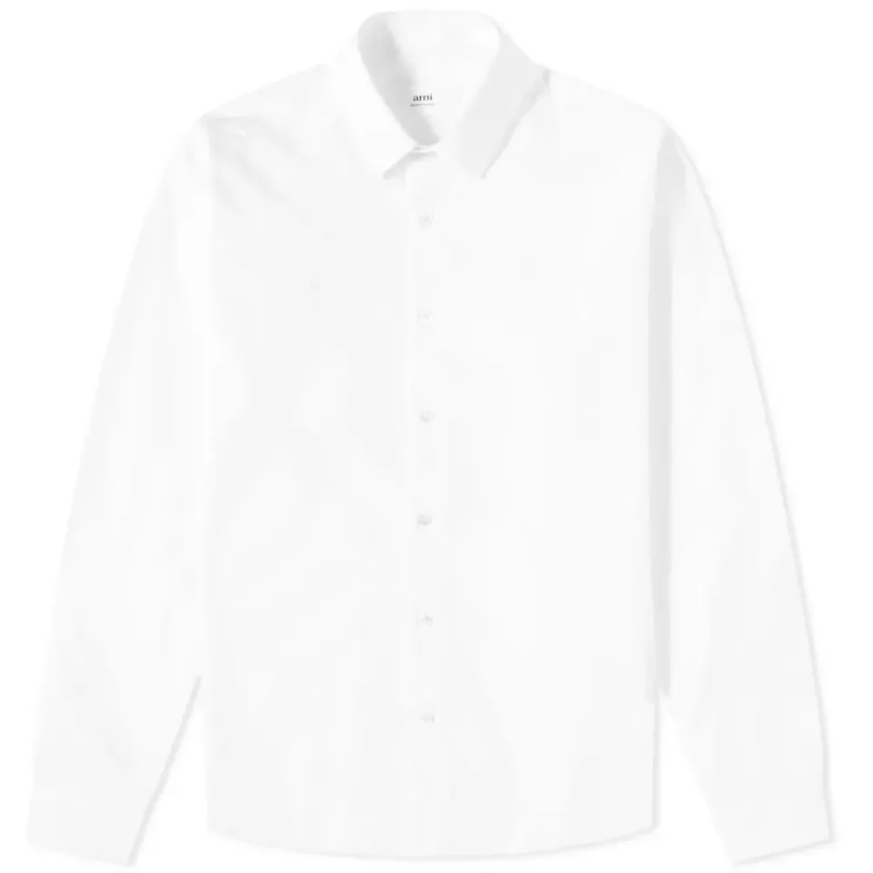 AMI Tonal Logo Oxford Shirt