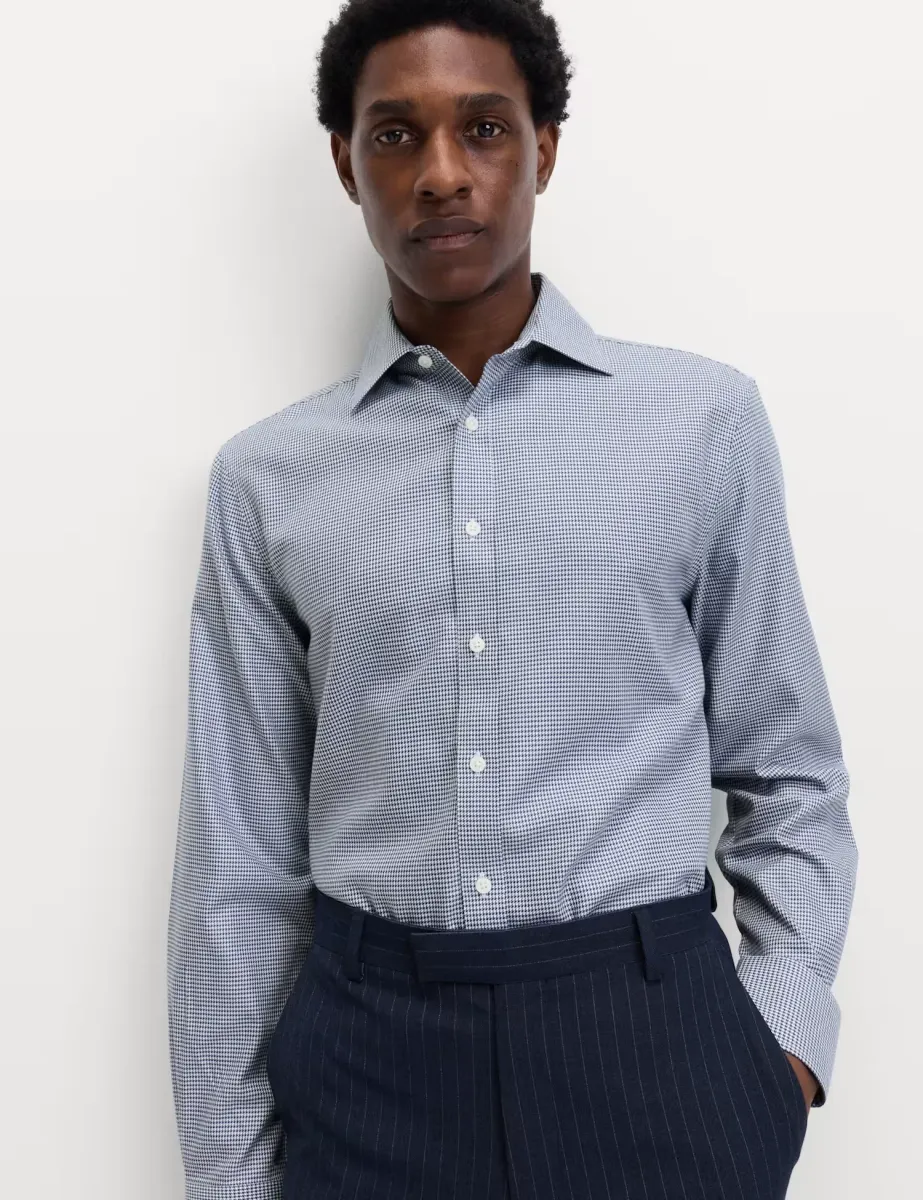 Slim Fit Ultimate Non-Iron Cotton Shirt Dark Ink