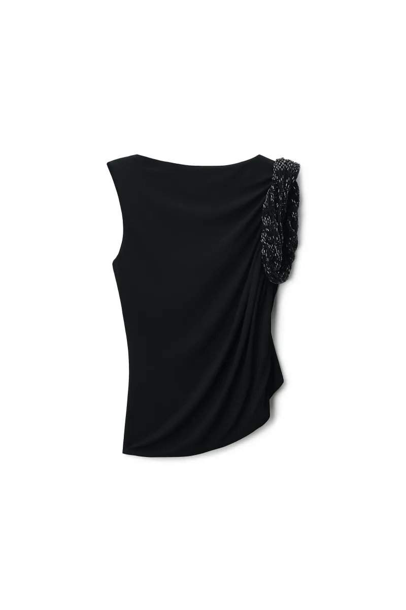 CRYSTAL TWIST SLEEVELESS TOP
