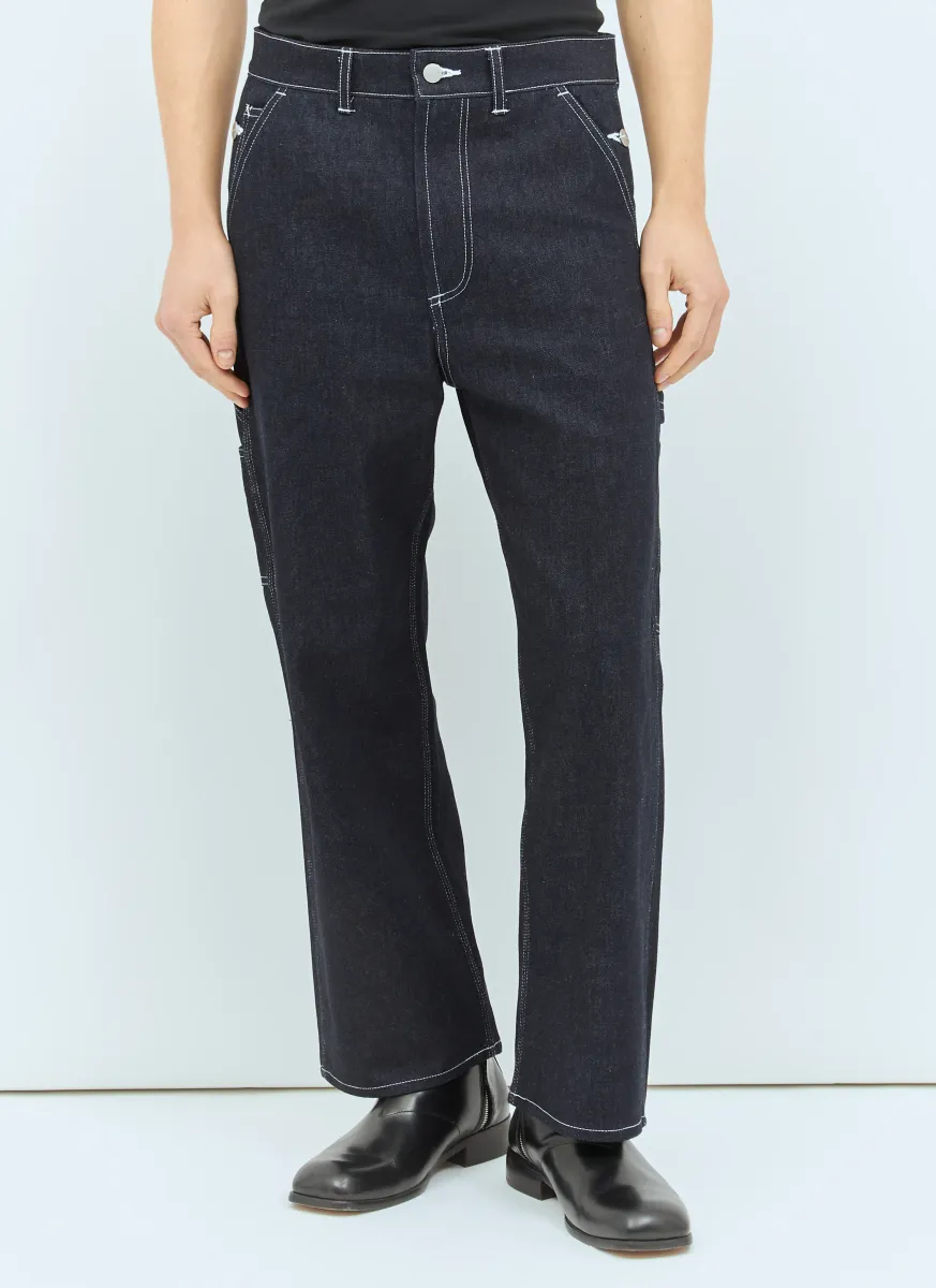 Topstitched Carpenter Jeans
