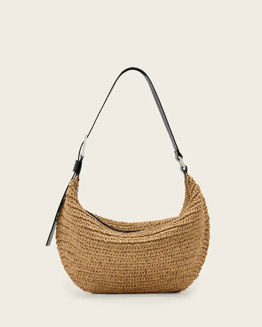 Luna Woven Shoulder Bag