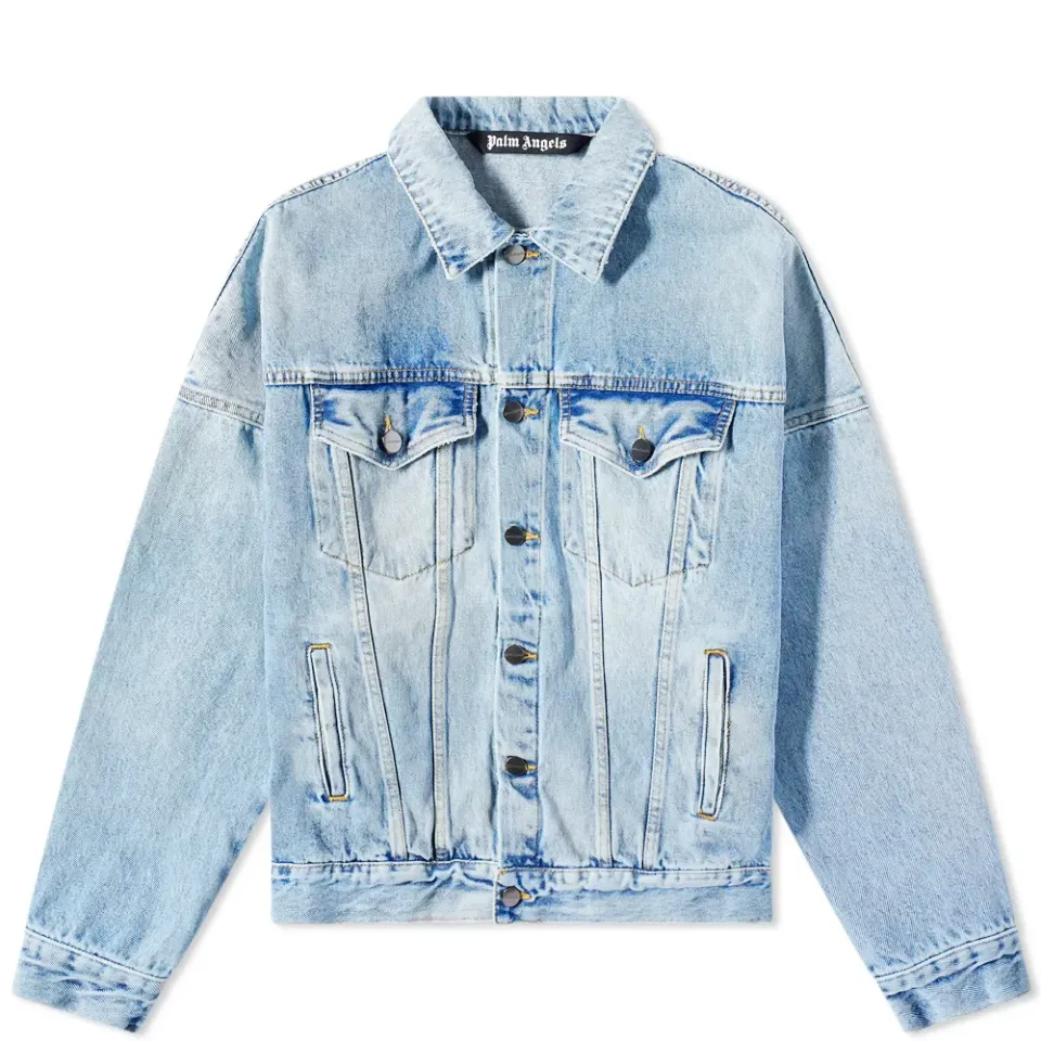 Oversized Back Logo Denim Jacket