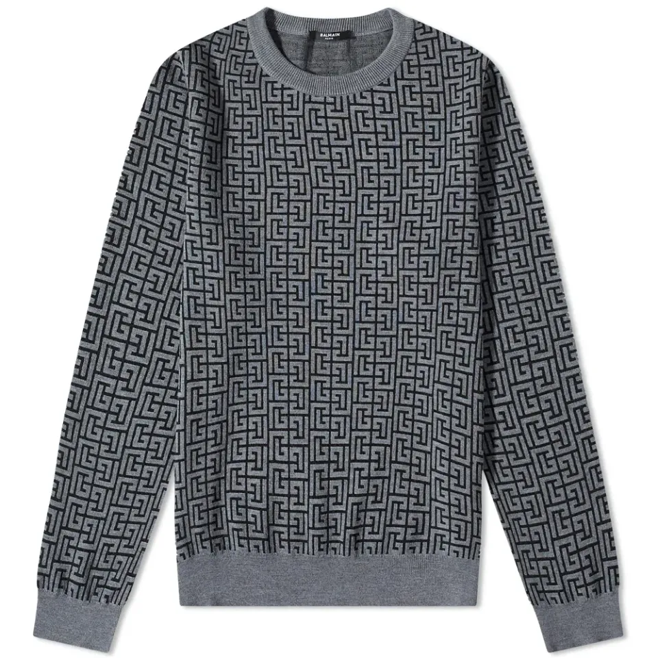 Monogram Crew Knit