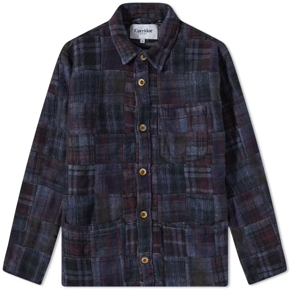 Deadstock Patchwork Flannel Overshirt