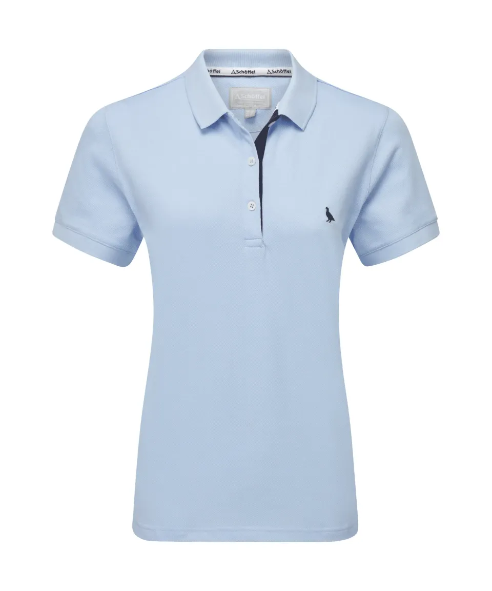 Women's St Ives Polo Shirt - Sky Blue
