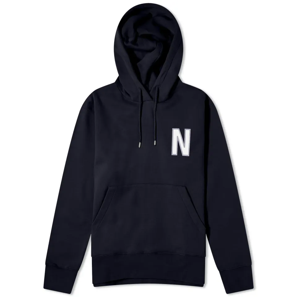 Arne Relaxed N Logo Hoodie