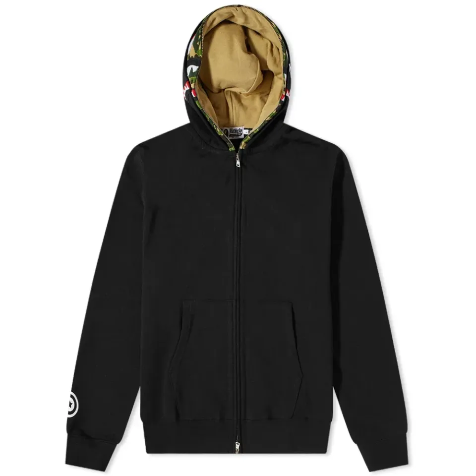 ABC Camo Shark Wide Fit Full Zip Hoodie