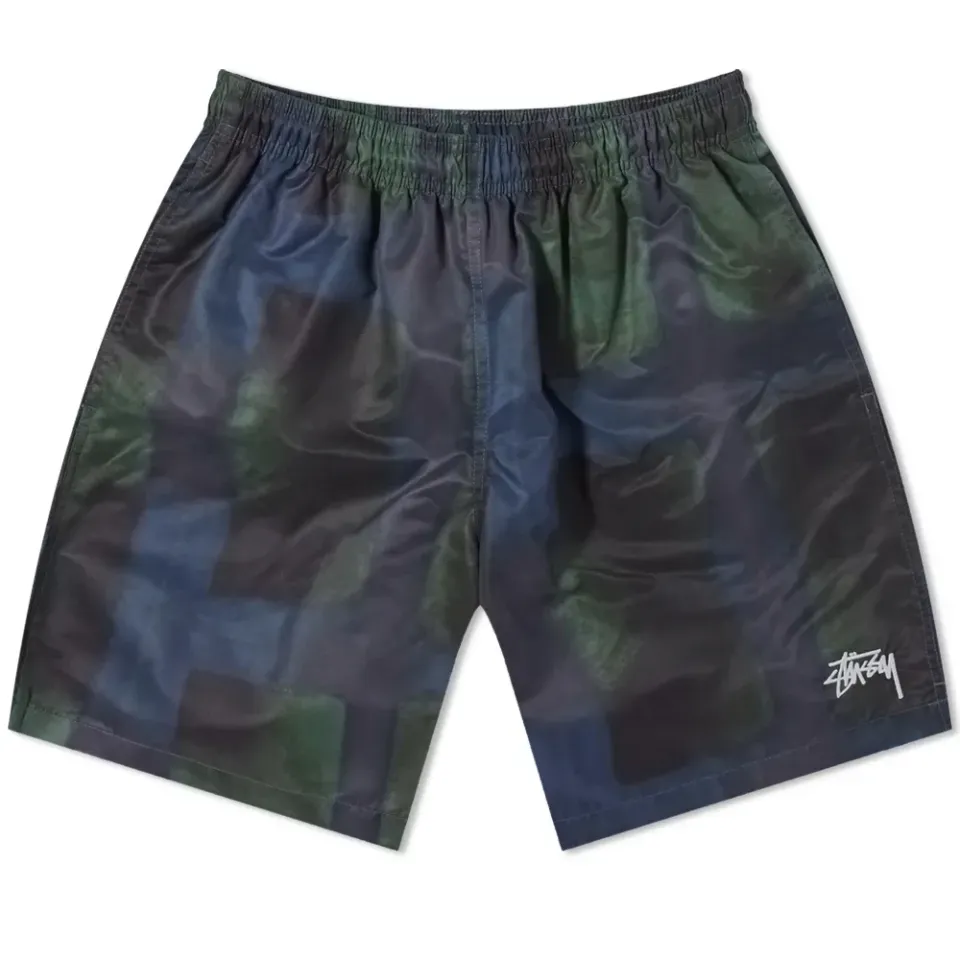 Dyed Plaid Water Short