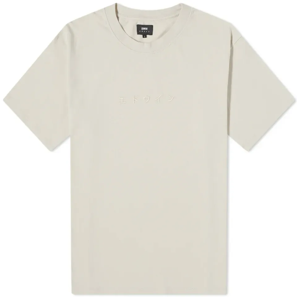 Katakana Embroidery T-Shirt