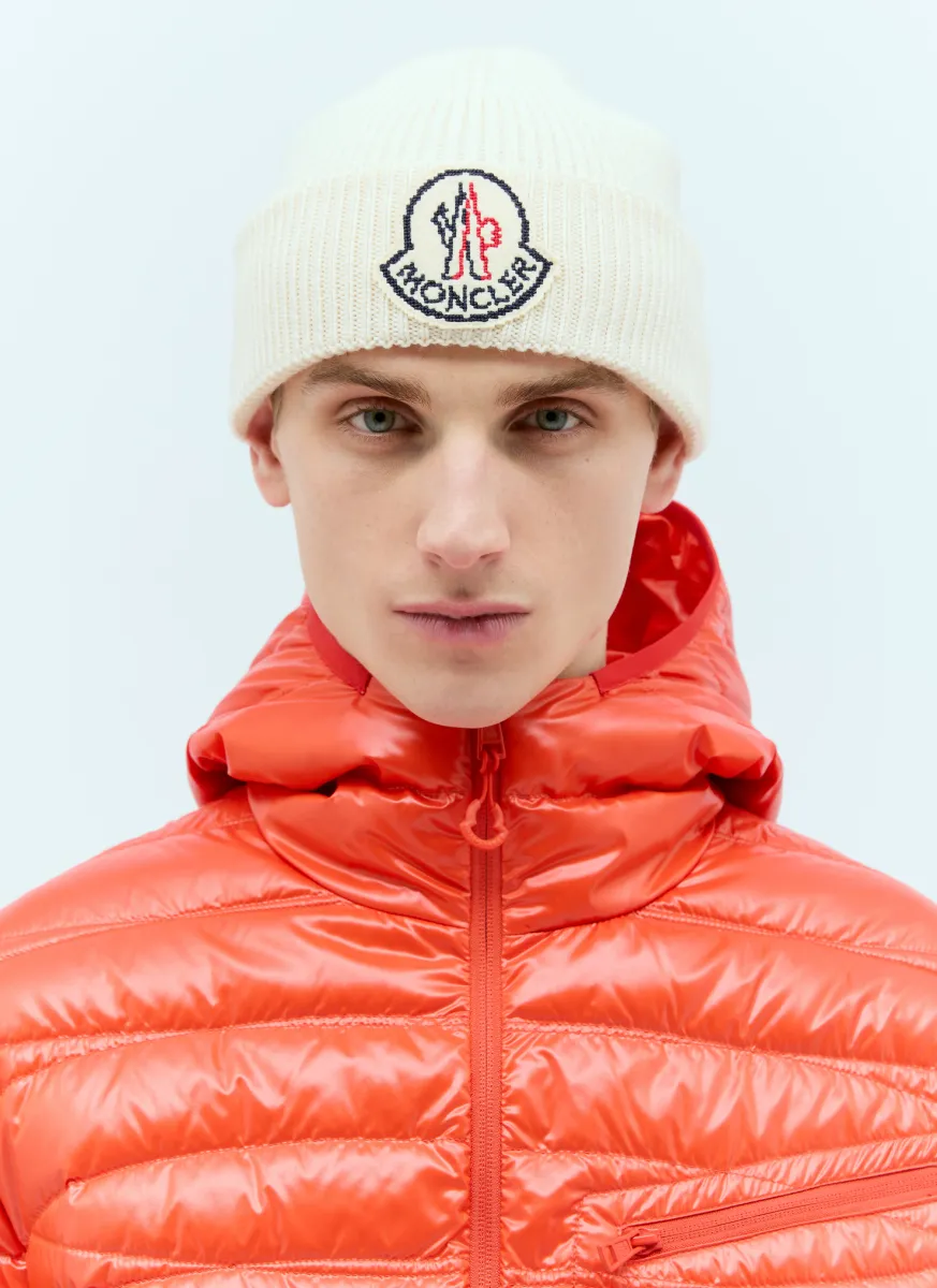 Logo Patch Beanie Hat