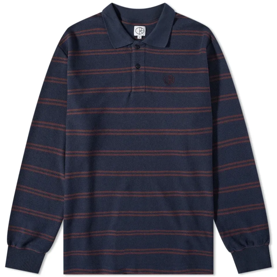 Polar Skate Co. Long Sleeve Stripe Polo