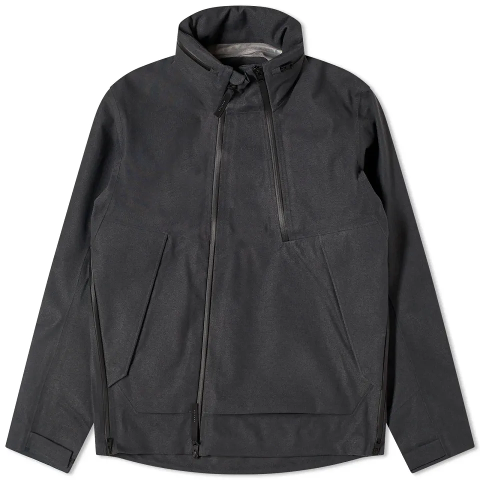Textured Twill Gore-Tex 3L Stand Collar Jacke