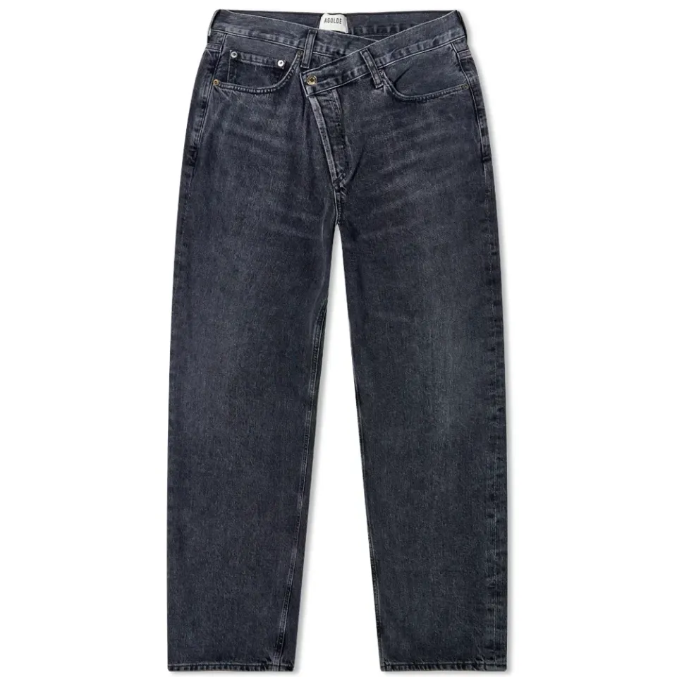 Criss Cross Straight Leg Jeans